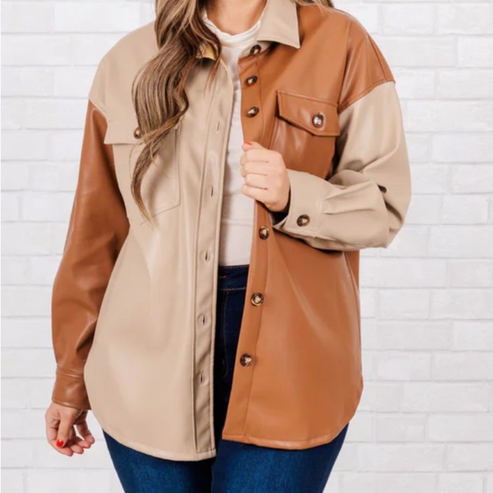 New Leather Shacket/ Jacket